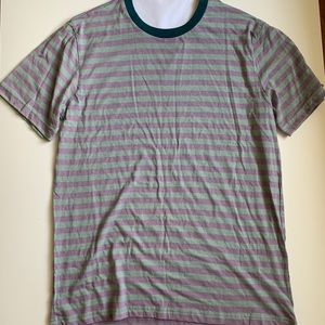 Gray and Purple Striped Tee